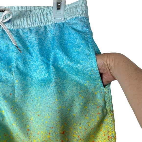 Billabong Laybacks Swim Trunks Men’s Size M – Orange Blue Gradient Board Shorts - Picture 4 of 11